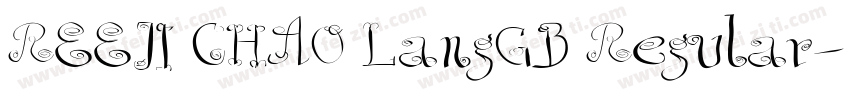 REEJI CHAO LangGB Regular字体转换